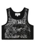 Marc Jacobs Kids sequin-embellished tank top - Black