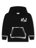 Marc Jacobs Kids spray-paint cotton hoodie - Black