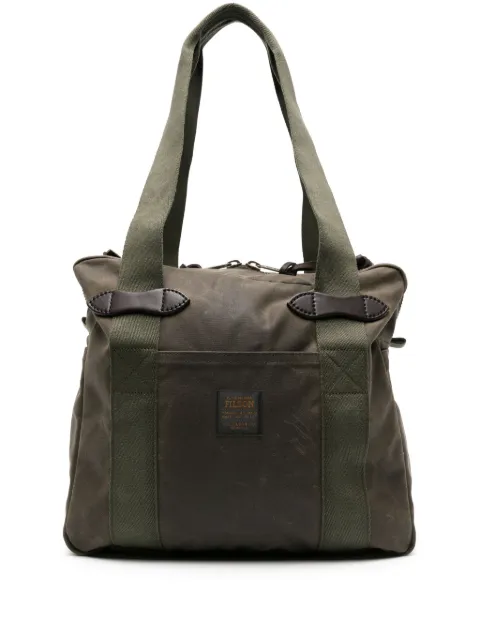 Filson Cloth logo-patch tote bag