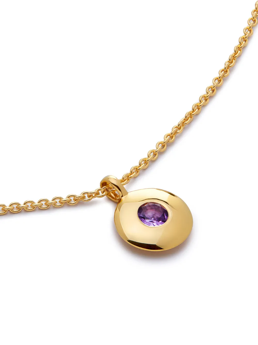 Monica Vinader Womens Yellow Gold February Birthstone 18ct Yellow Gold-plated Vermeil Sterling-silve In 金色