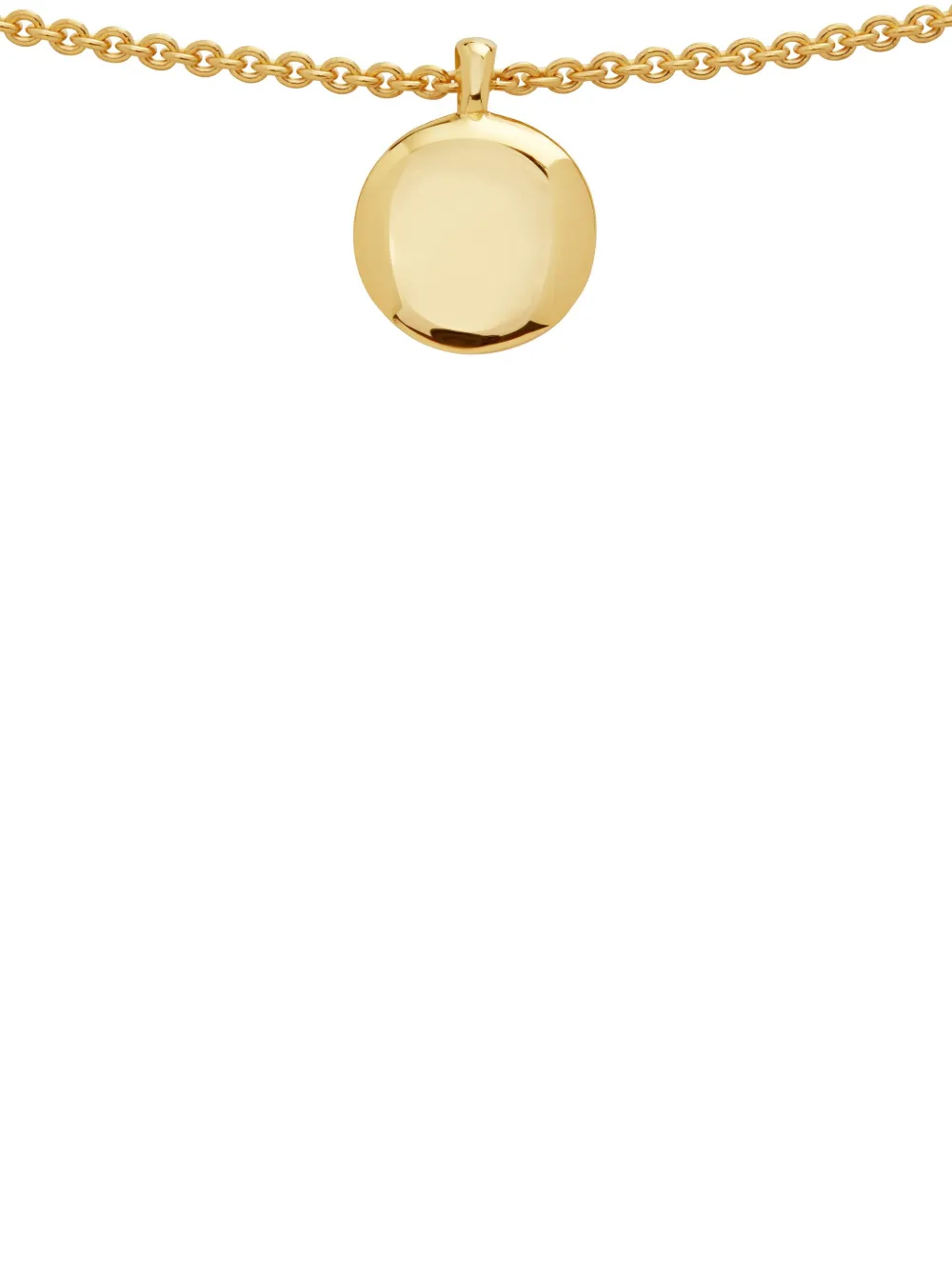 Monica Vinader 18kt Goldhalskette Mit Diamanten In Gold