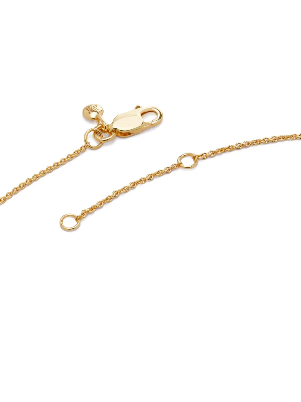 Monica Vinader 18kt Goldhalskette Mit Diamanten In Gold