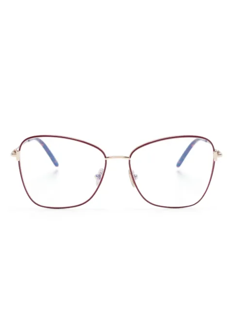 TOM FORD Eyewear lunettes de vue à monture métallique oversize 