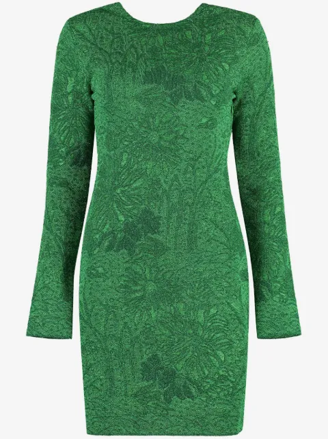 Givenchy floral-jacquard lurex minidress