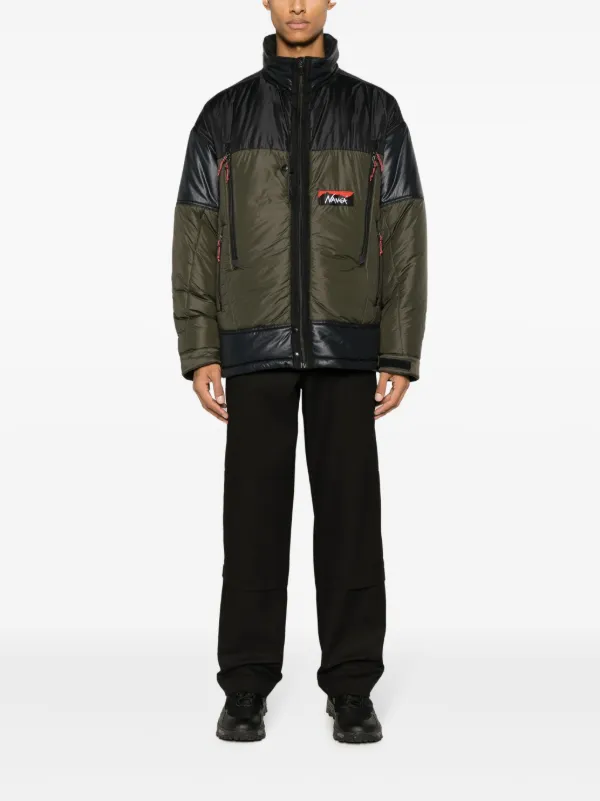 JUNYA WATANABE MAN ニットジャケット Junya Watanabe MAN ハイネック パデッドジャケット | グリーン