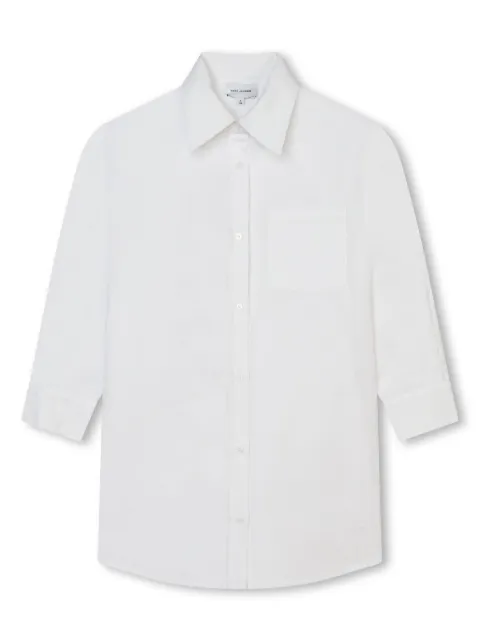 Marc Jacobs Kids robe-chemise en popeline à logo Jumbled