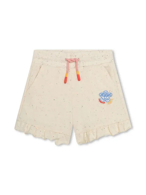 Kenzo Kids logo-appliqué cotton shorts