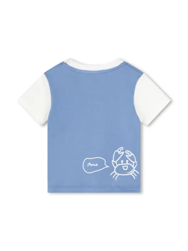 Kenzo Kids graphic-print Checked Short Set | Blue | FARFETCH