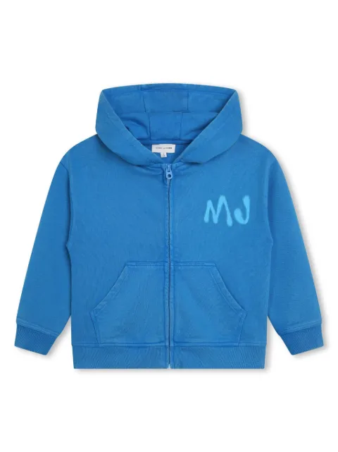 Marc Jacobs Kids hoodie con cierre y logo estampado