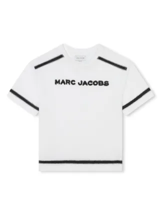 MARC JACOBS ホワイトTシャツ Marc Jacobs Kids logo-print Cotton T-shirt | White | FARFETCH