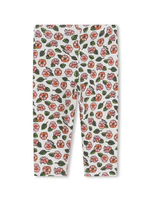 Kenzo Kids floral-print elastic-waist leggings