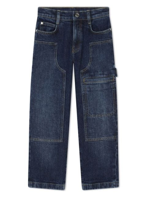 Marc Jacobs Kids panelled straight-leg jeans