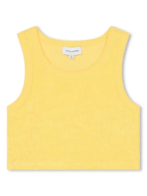 Marc Jacobs Kids haut crop à logo en jacquard