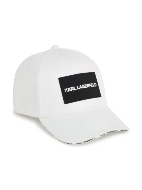 Karl Lagerfeld Kids logo-appliqué cotton baseball cap