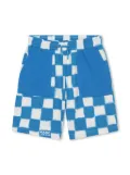 Marc Jacobs Kids spray-paint cotton shorts - Blue