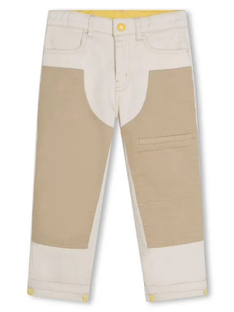 Marc Jacobs Kids logo-patch straight-leg trousers