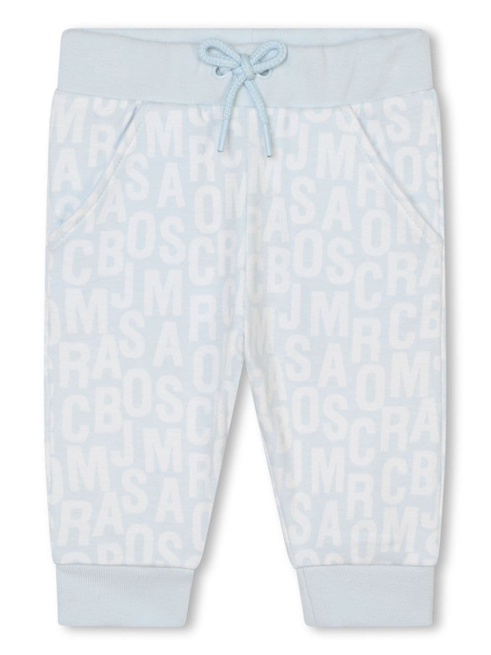 Shop Marc Jacobs Logo-patterned Jersey Set (set Of Three) In Blue