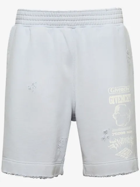 Givenchy New Board cotton track shorts