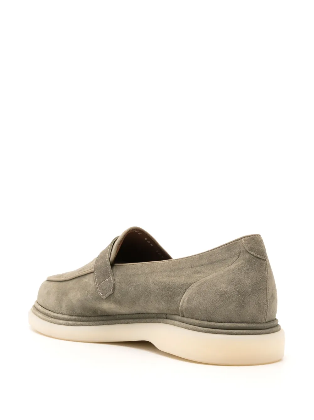 Fratelli Rossetti Suède loafers met gesp Groen