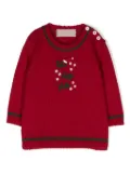 La Stupenderia Ho Ho Ho embroidered cashwool jumper