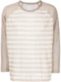 Private Stock striped linen jumper - Brown