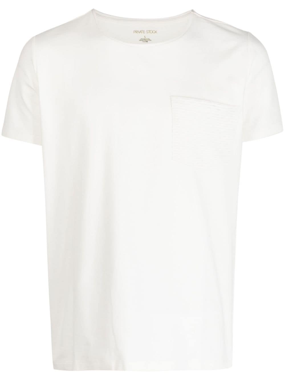 Private Stock T-shirt con taschino Cyrus - Bianco