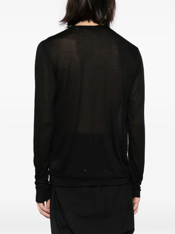 Private Stock The Nero semi-sheer Cardigan | Black | FARFETCH