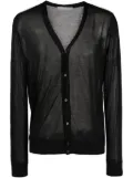 Private Stock The Nero semi-sheer cardigan - Black