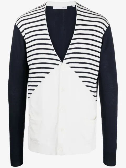 Private Stock The Albert stripe-detail cardigan