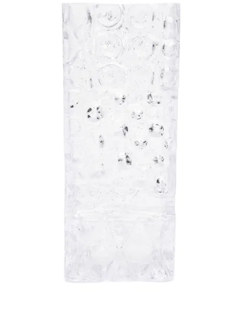 POLSPOTTEN Relief glass vase (34cm x 16cm)