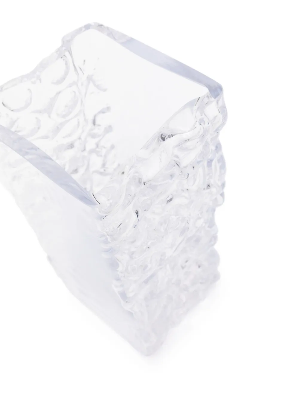  Polspotten Relief Glass Vase (34cm X 16cm) - Neutrals 