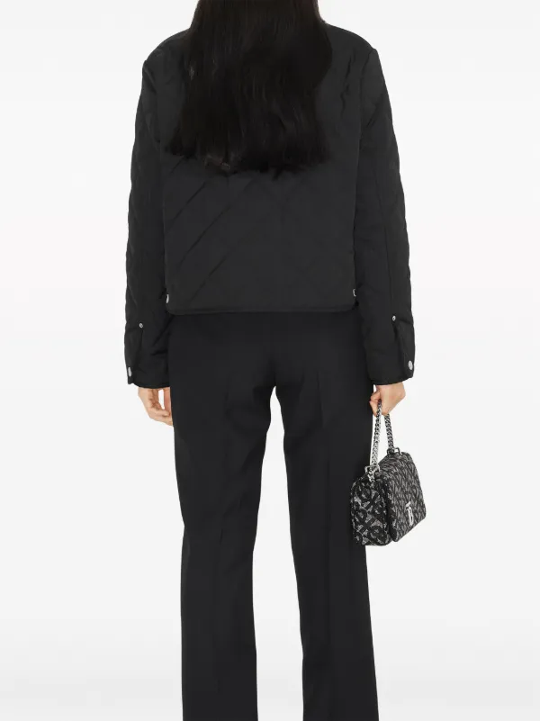 Burberry ギルティングジャケット uk8 Burberry キルティング ジャケット | ブラック | FARFETCH JP