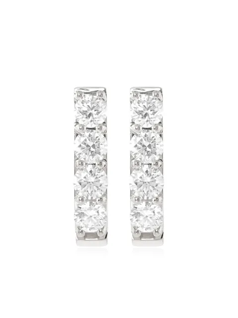 ALINKA 18kt white gold Linka Grande diamond hoop earrings