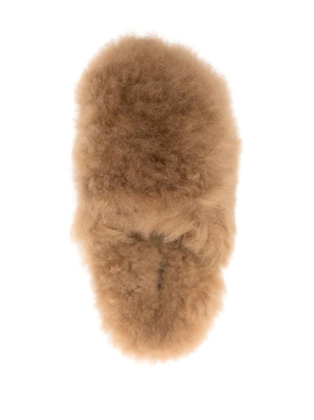 Yves Salomon Round-toe Wool Mules in Brown, view 4