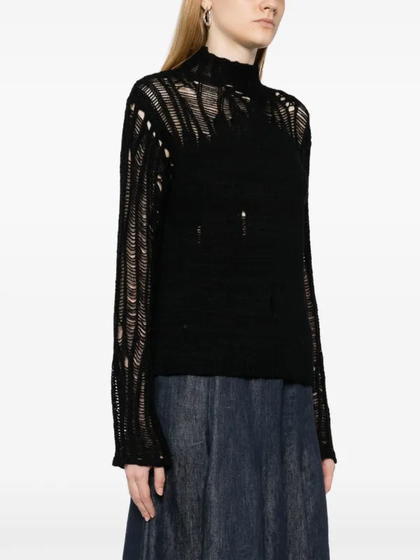 Chloé mock-neck gradient-effect Jumper | Black | FARFETCH NZ