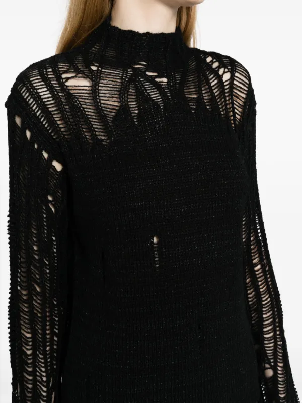 Chloé mock-neck gradient-effect Jumper | Black | FARFETCH NZ
