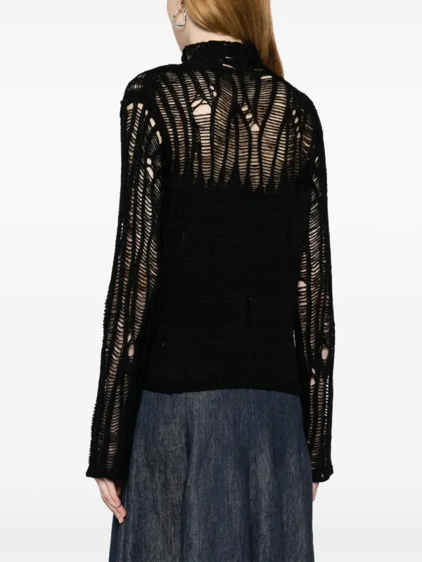 Chloé mock-neck gradient-effect Jumper | Black | FARFETCH NZ