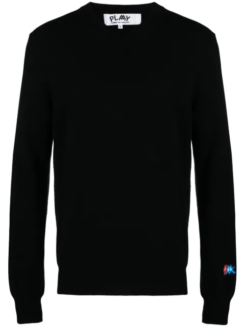 Comme Des Garçons Play logo-patch wool jumper