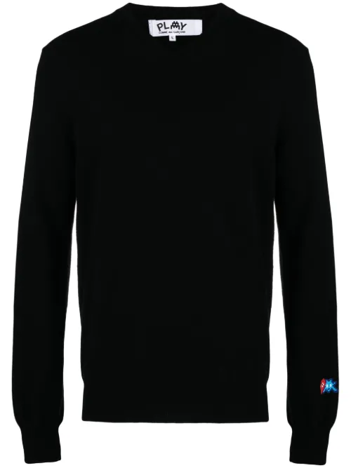 Pull en laine à patch logo - Comme Des Garçons Play - Modalova