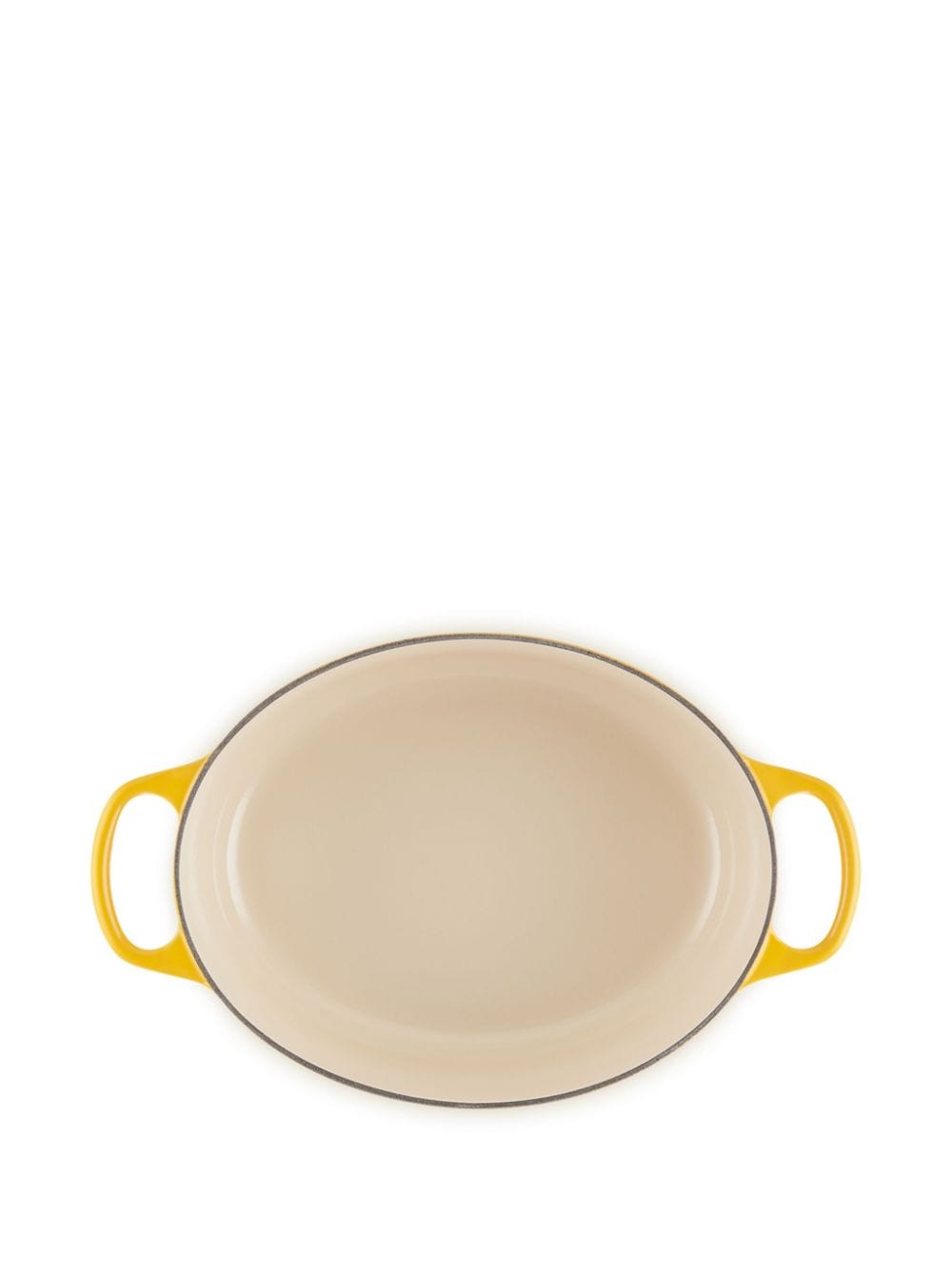 Shop Le Creuset Cocotte Ovale Dish In Yellow