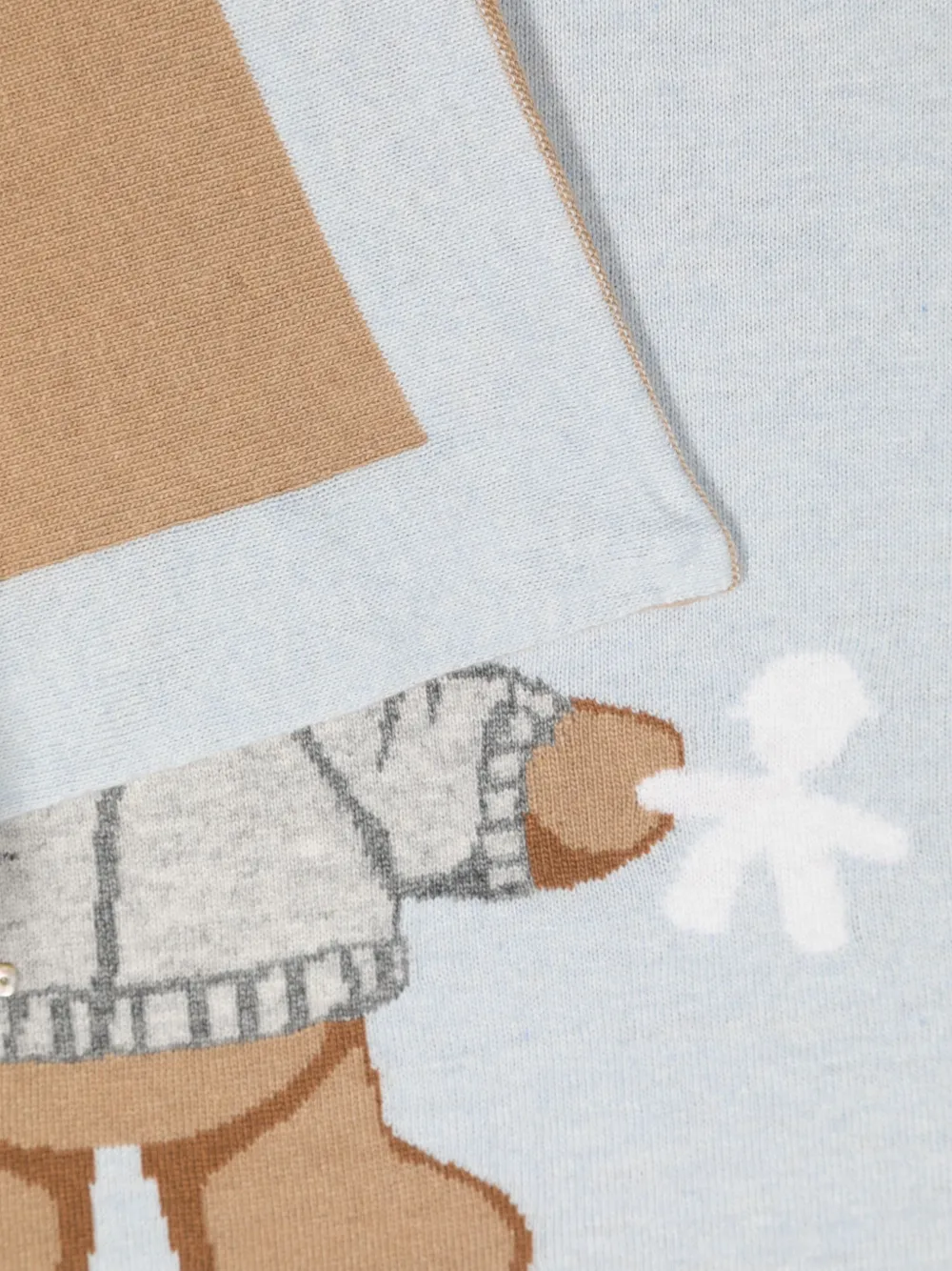 Le Bebé Enfant Intarsia trui - Blauw
