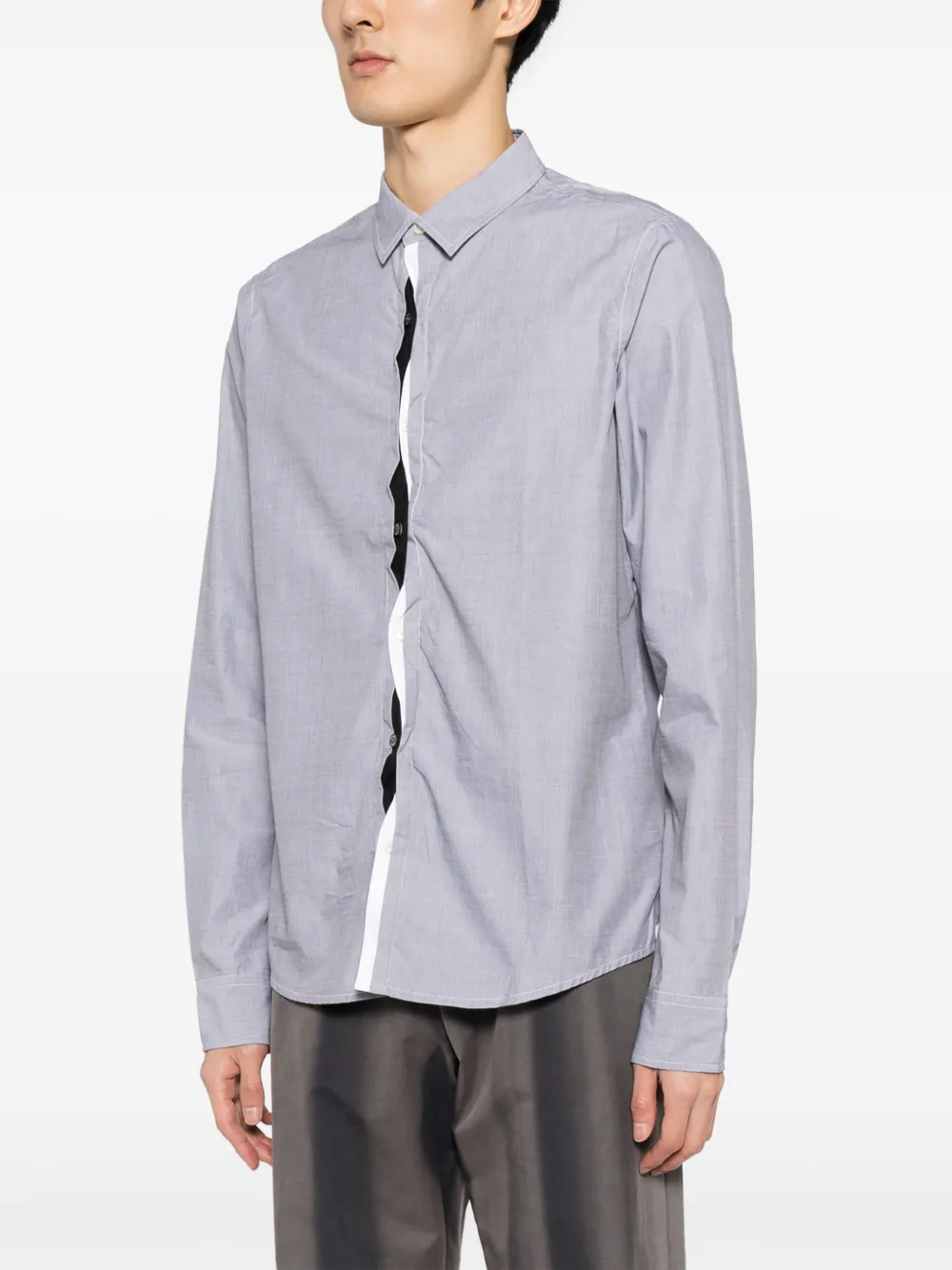 Shop Private Stock The Hannibal Layered Shirt In Grey