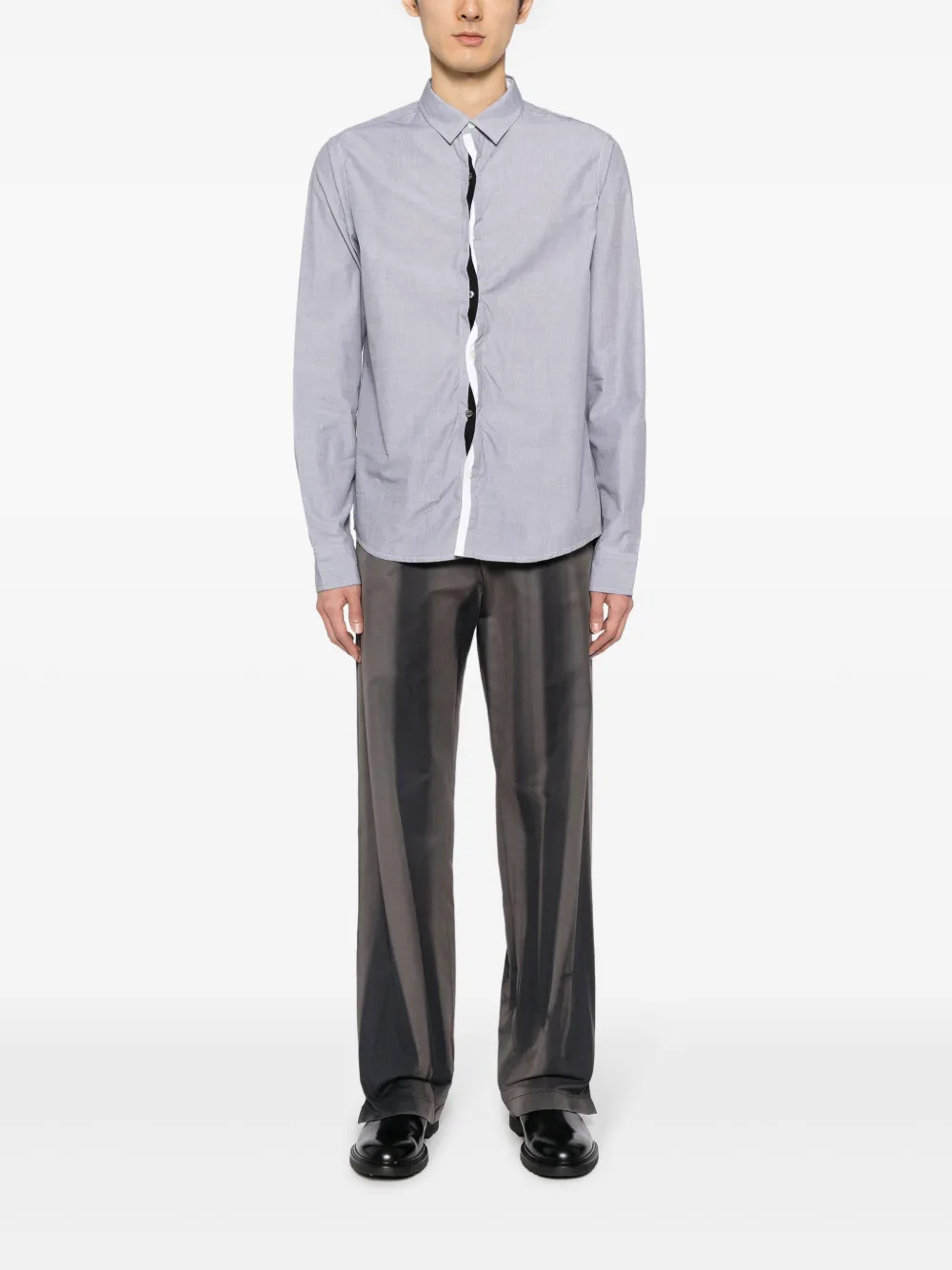 Shop Private Stock The Hannibal Layered Shirt In Grey