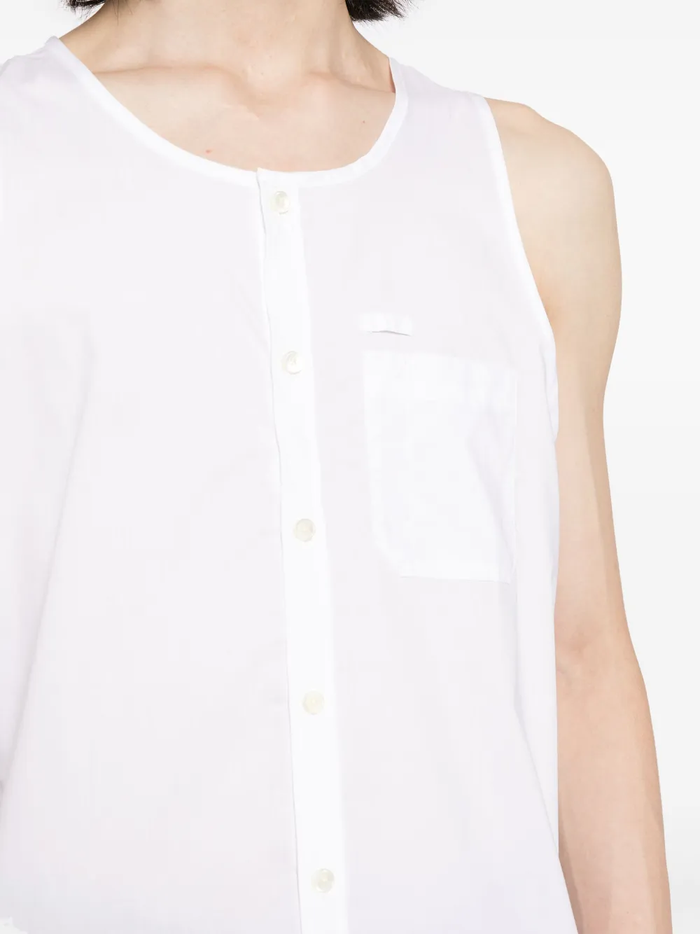 Shop Private Stock Geronimo Cotton Tank Shirt In White