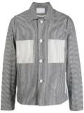 Private Stock The Musashi striped shirt jacket - Blue