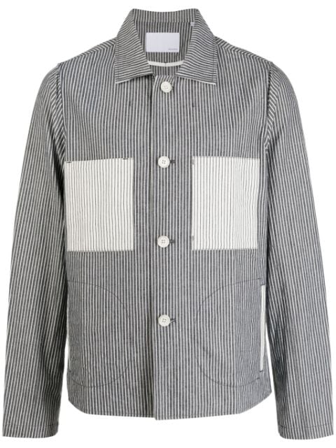 Private Stock The Musashi striped shirt jacket
