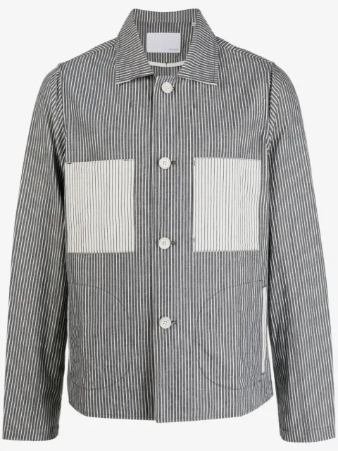 Private Stock The Musashi striped shirt jacket