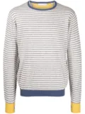 Private Stock The Maximilien striped sweatshirt - White