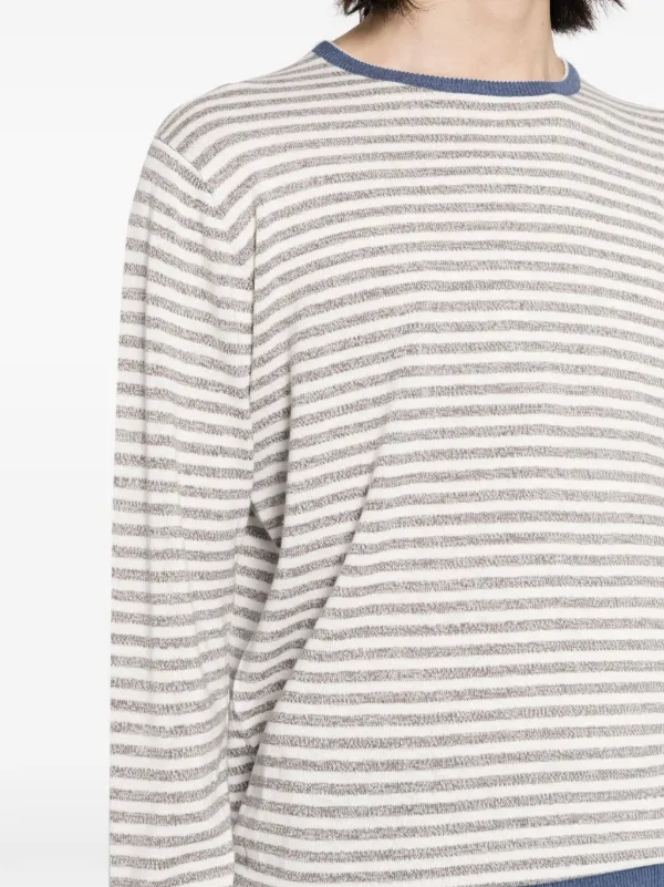 White striped sweatshirt sale