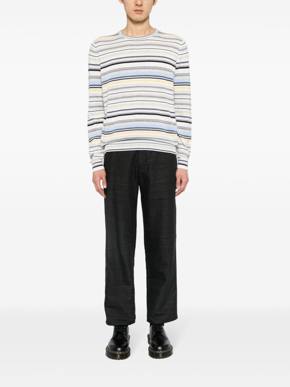 Shop Private Stock The Philippe Striped Jumper In Multicolour